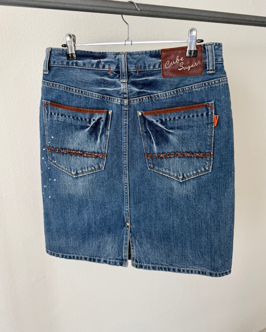 Cube sugar 데님 스커트 상품이미지5