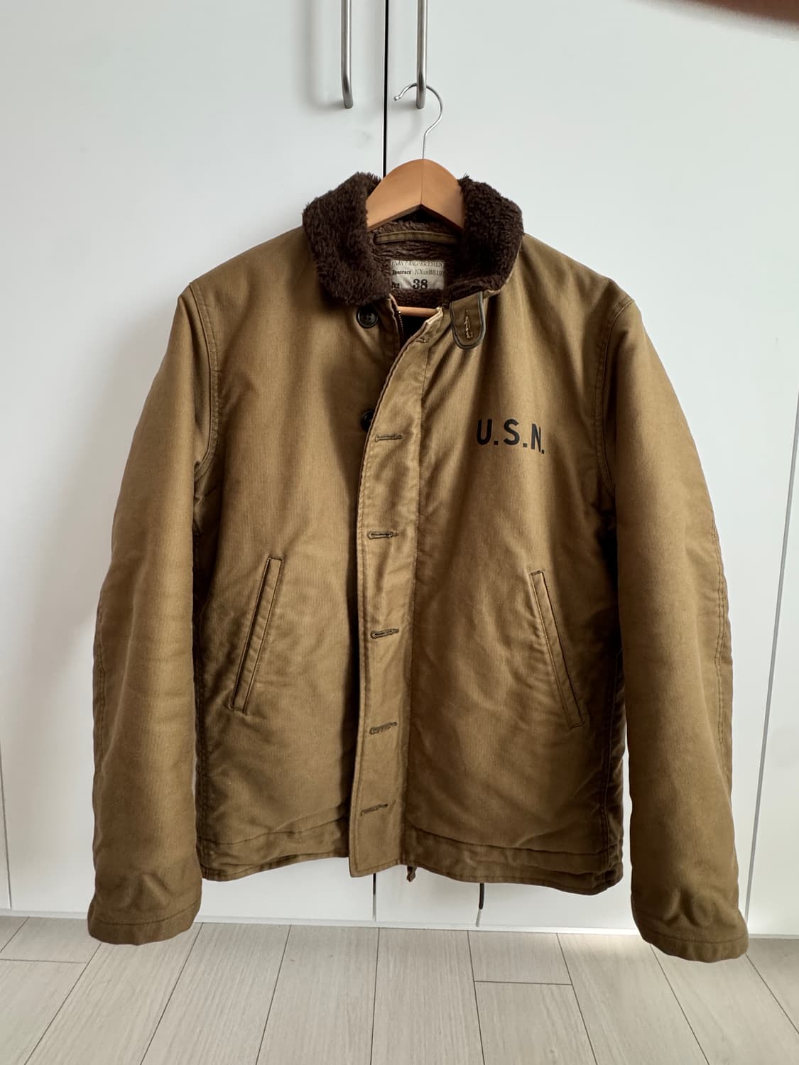 리얼맥코이 N-1 덱자켓 카키 상품이미지1