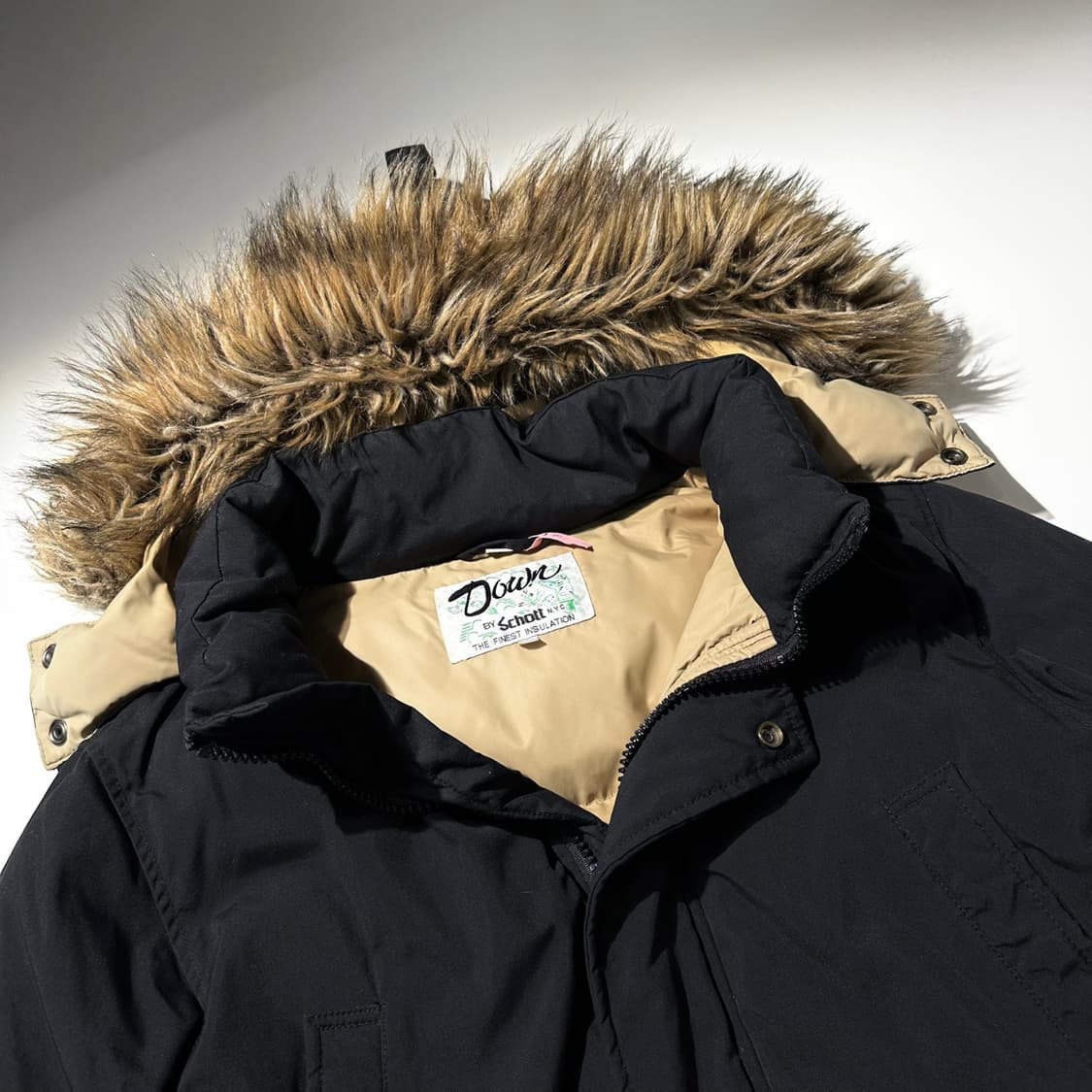 쇼트 덕다운 패딩 파카 블랙 상품이미지4