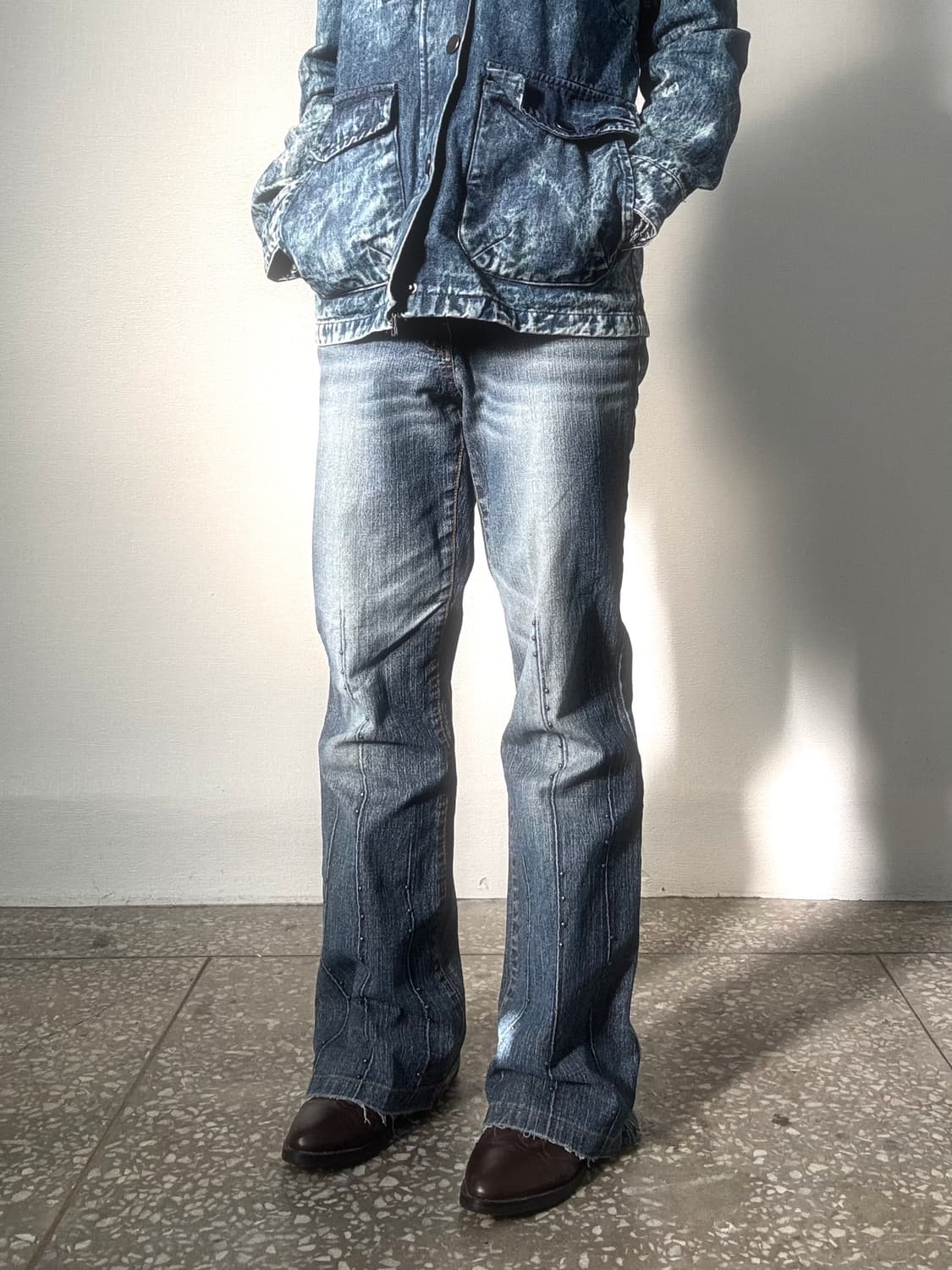 데님 부츠컷 팬츠 상품이미지4