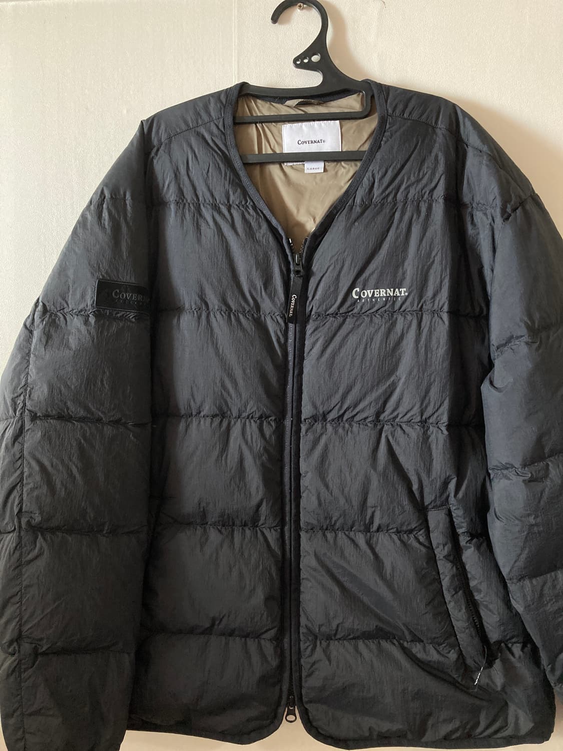 커버낫 구스 패딩 블랙 L 상품이미지1