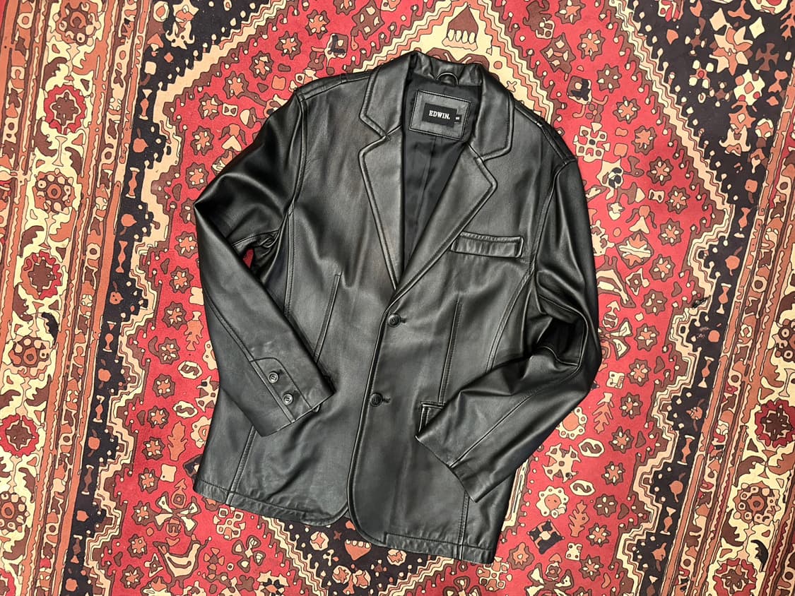 ( L-XL ) 가죽마이 양가죽마이 레더자켓 오버핏마이 레더자켓 상품이미지1