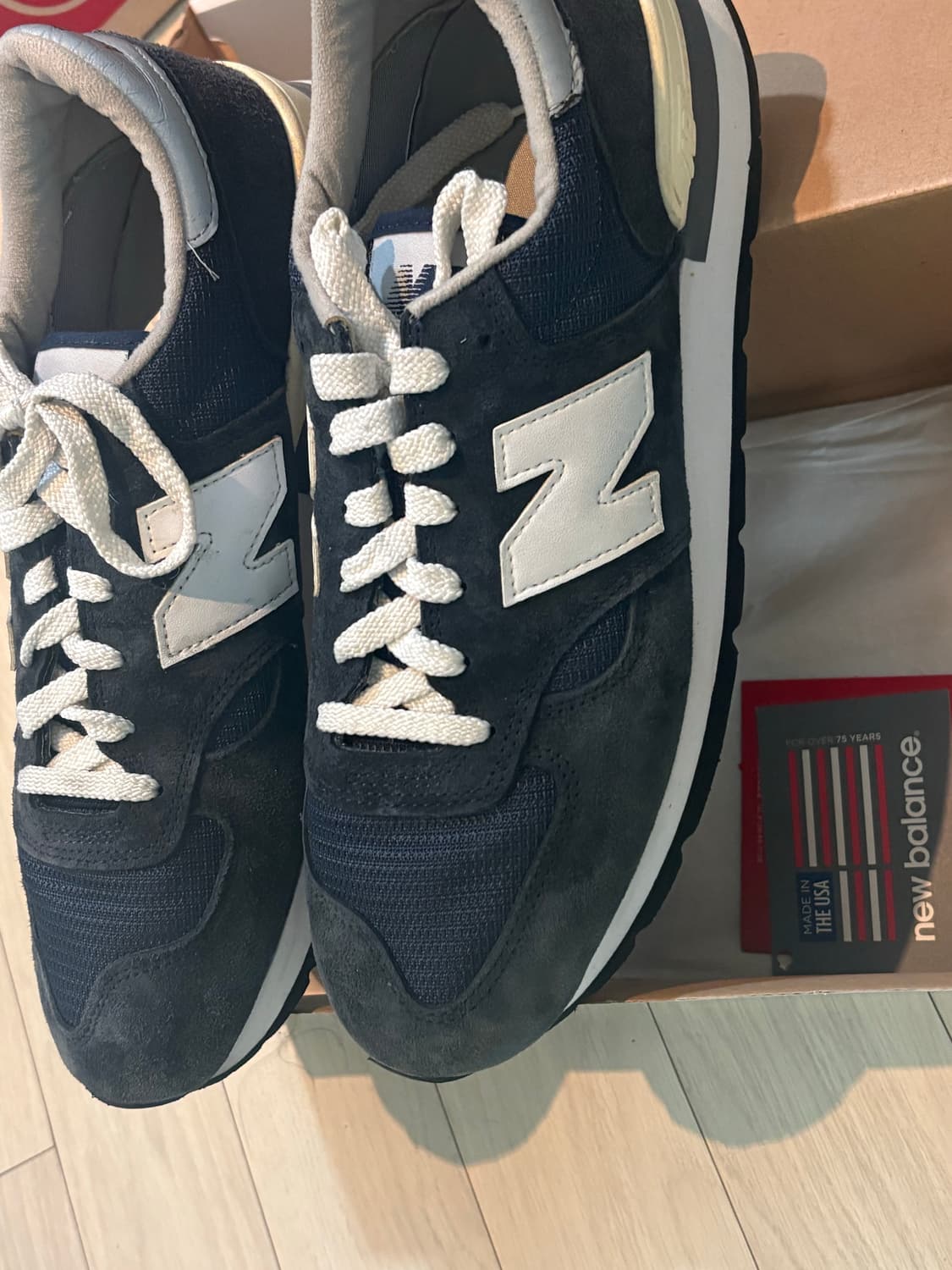 뉴발란스 M990N usa 네이비 280 사이즈 상품이미지3