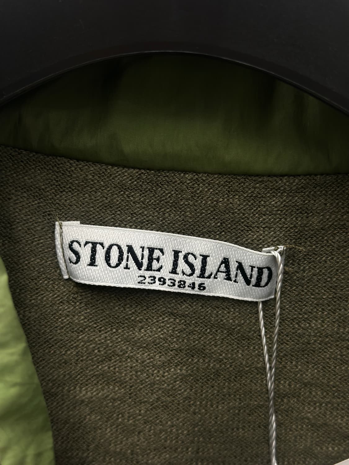 스톤아일랜드 와펜 나일론 배색 니트 후드집업 상품이미지6