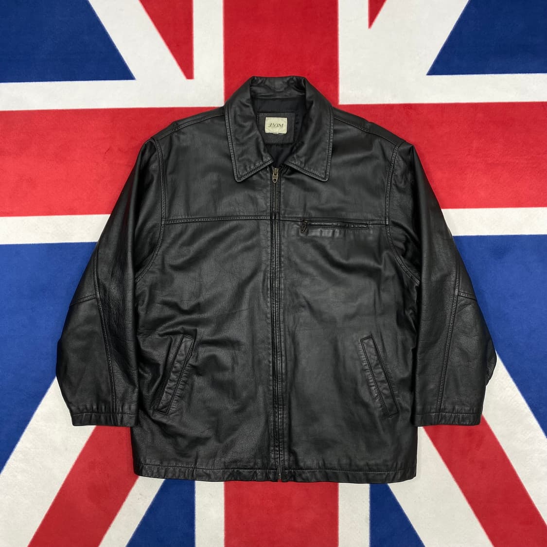 빈티지 소가죽 자켓 실측 105-110 상품이미지1