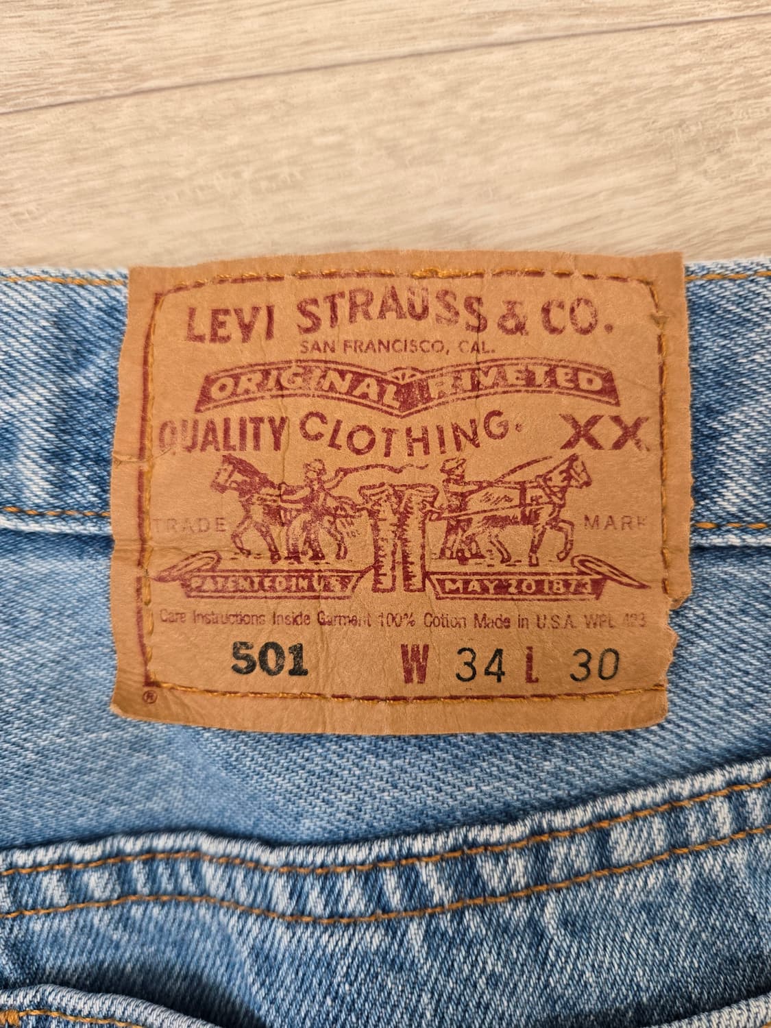 90s madenin usa levis 501 34/30 상품이미지3