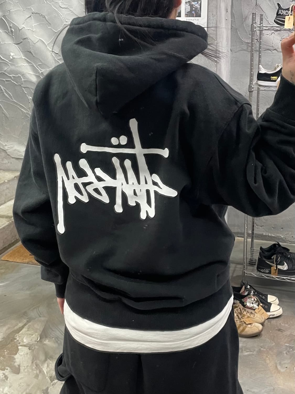 스투시 스탁로고 스웻후드 상품이미지9