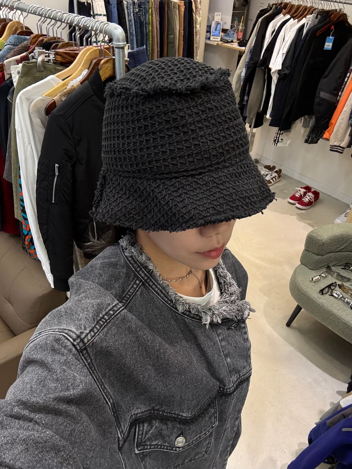 앤더슨벨 네트 버킷햇 상품이미지5