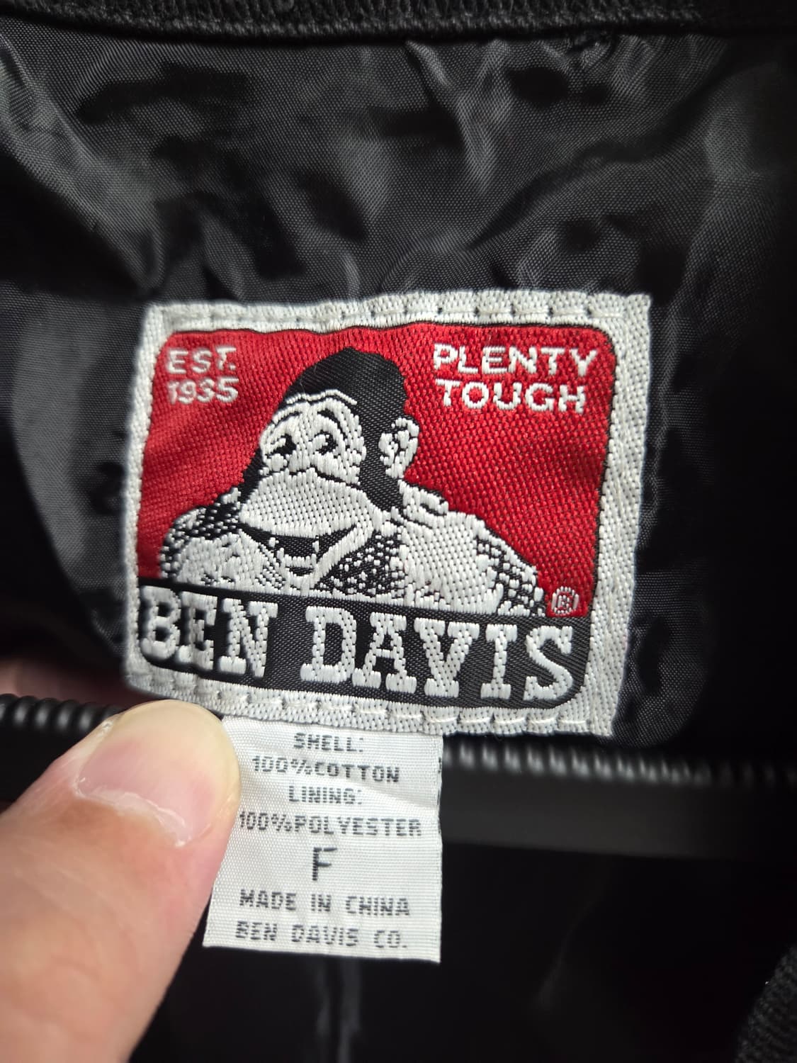 벤 데이비스 워크자켓(블랙, F) 상품이미지3