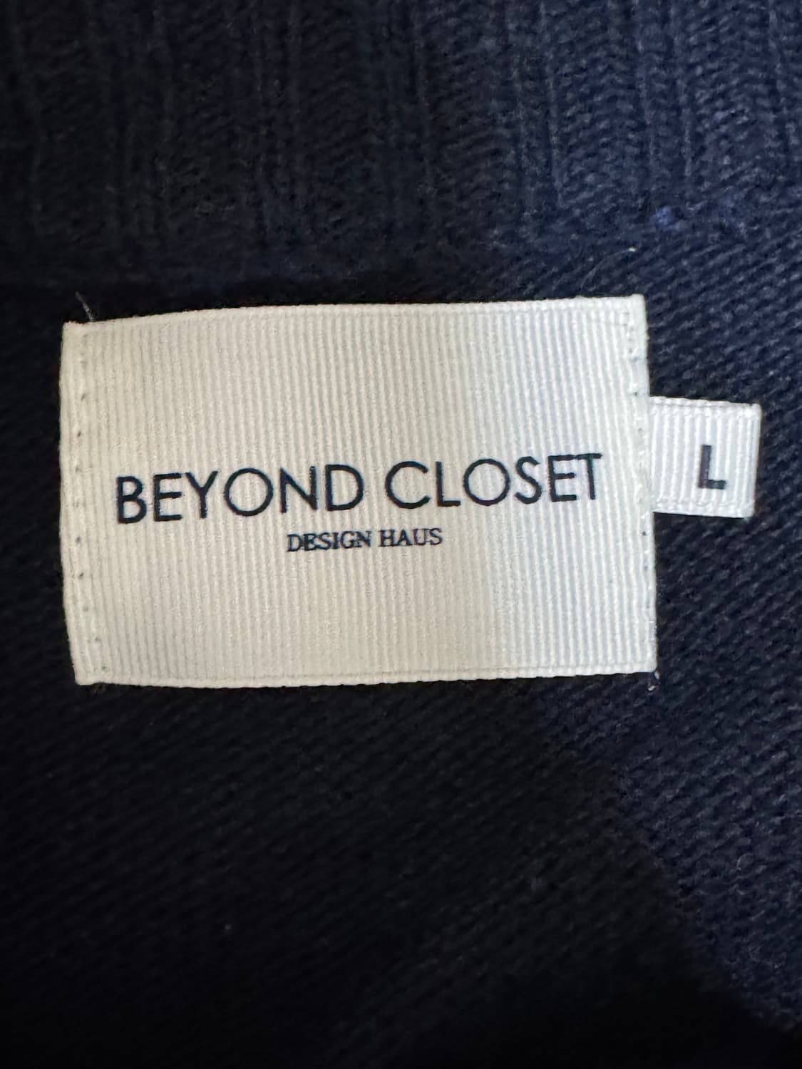 비욘드 클로젯 네이비 라운드 가디건 L 상품이미지2