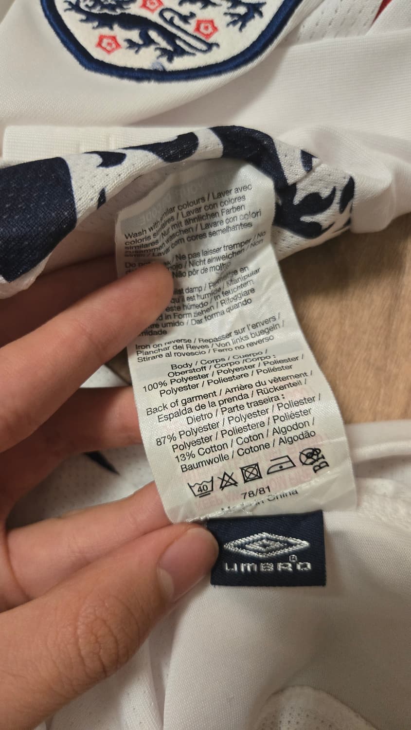 잉글랜드 07-09 홈 유니폼 상품이미지5