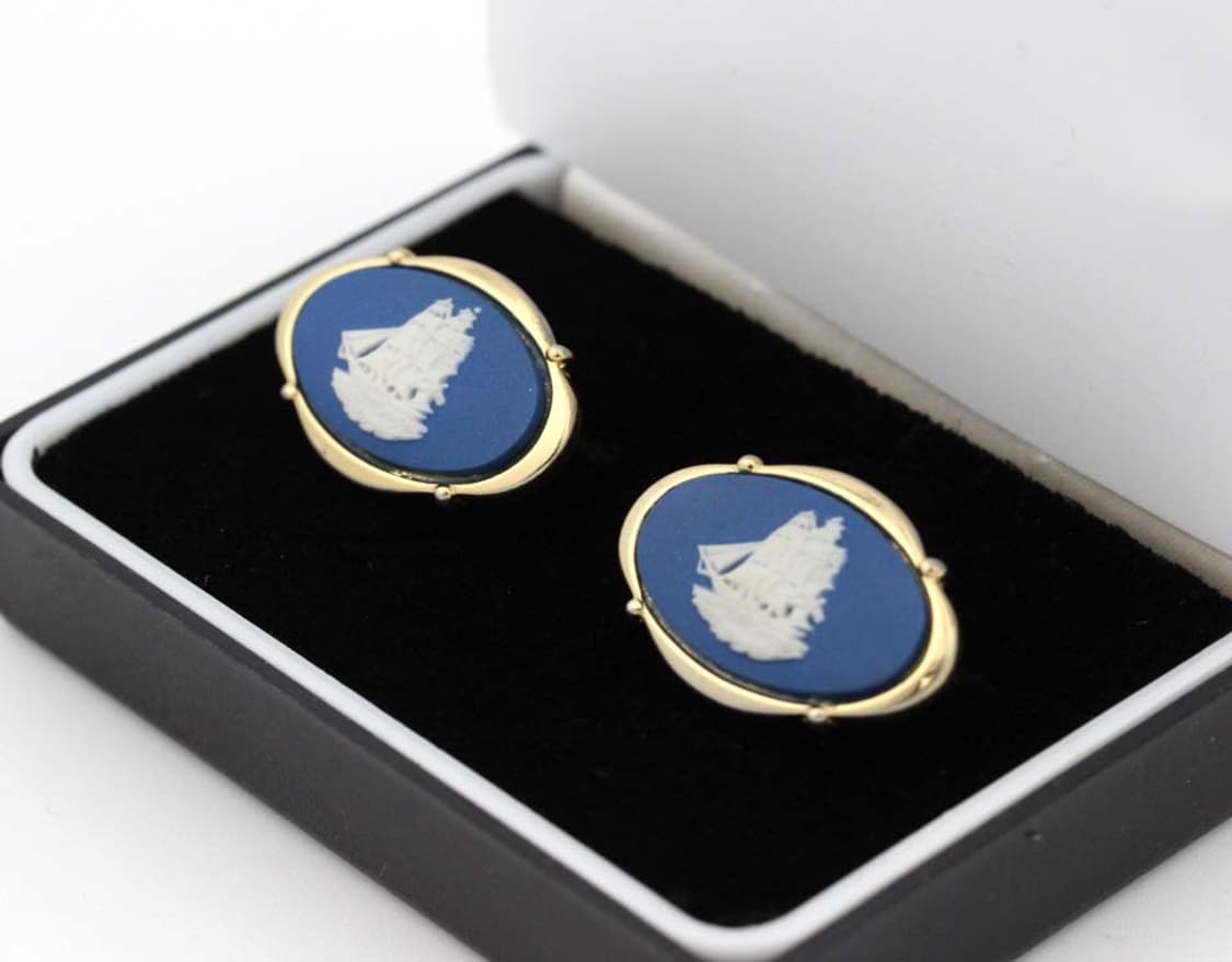 웨지우드 A등급 남자 명품 커프스 제스퍼 상품이미지1