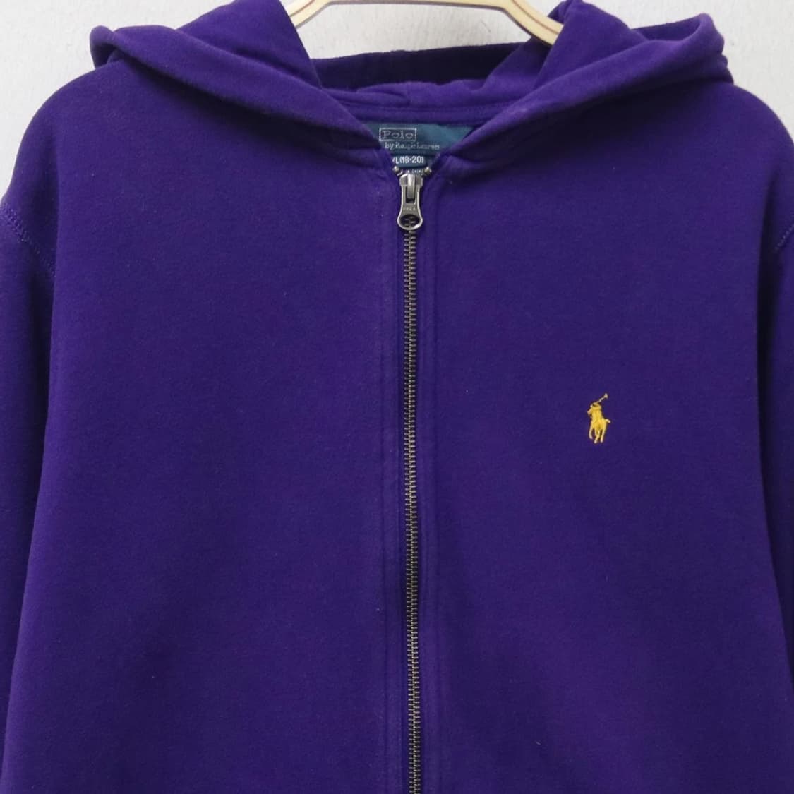 폴로 랄프로렌 옐로우 포니 로고 후드집업 62308 상품이미지5