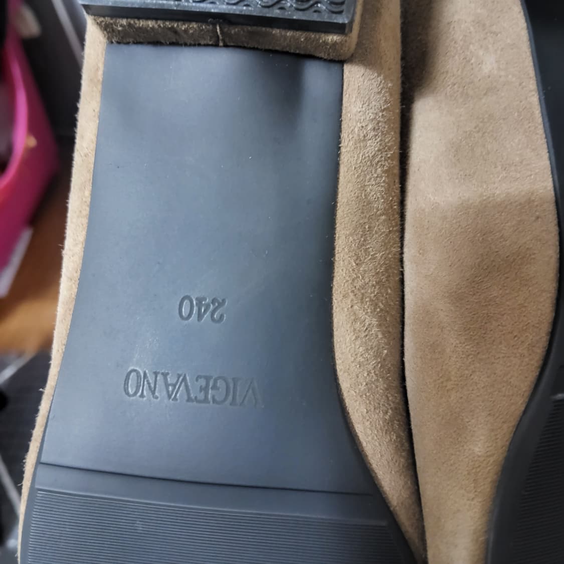 새상품 금강제화 제니아 펌프스 플랫슈즈 여자 가죽 구두 240 상품이미지3