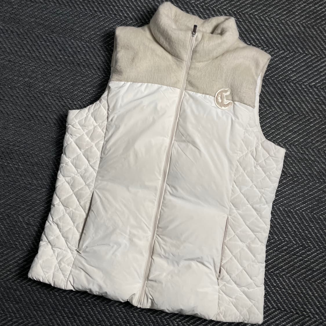 캘러웨이 우먼스 아이보리 덕 다운 베스트 y 4021 상품이미지1