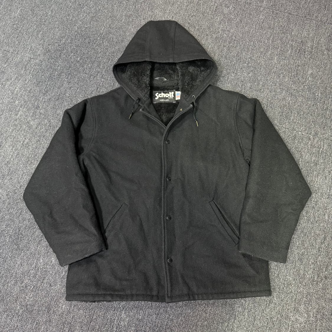 Schott 쇼트 usa 후드 플리스 셰르파 자켓 상품이미지1