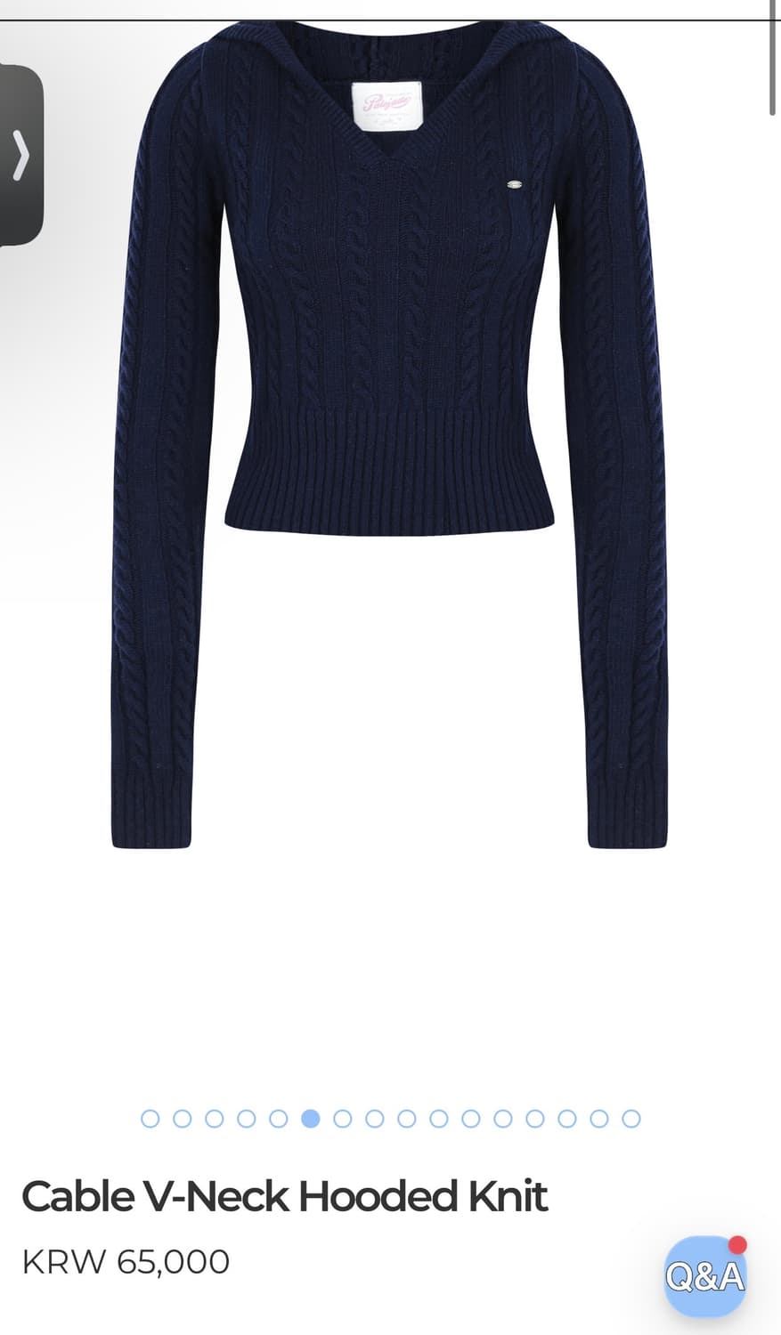 페일제이드 후드니트 Cable V-Neck Hooded Knit 상품이미지1