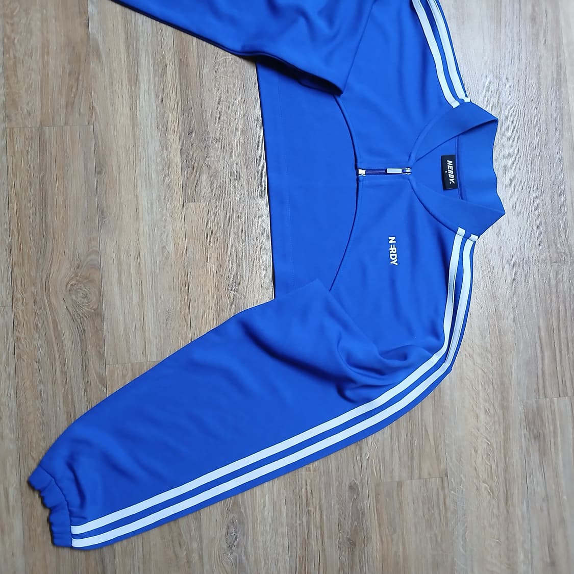 nerdy 널디 볼레로 블루 여성 져지 크롭 트랙자켓 S 상품이미지5