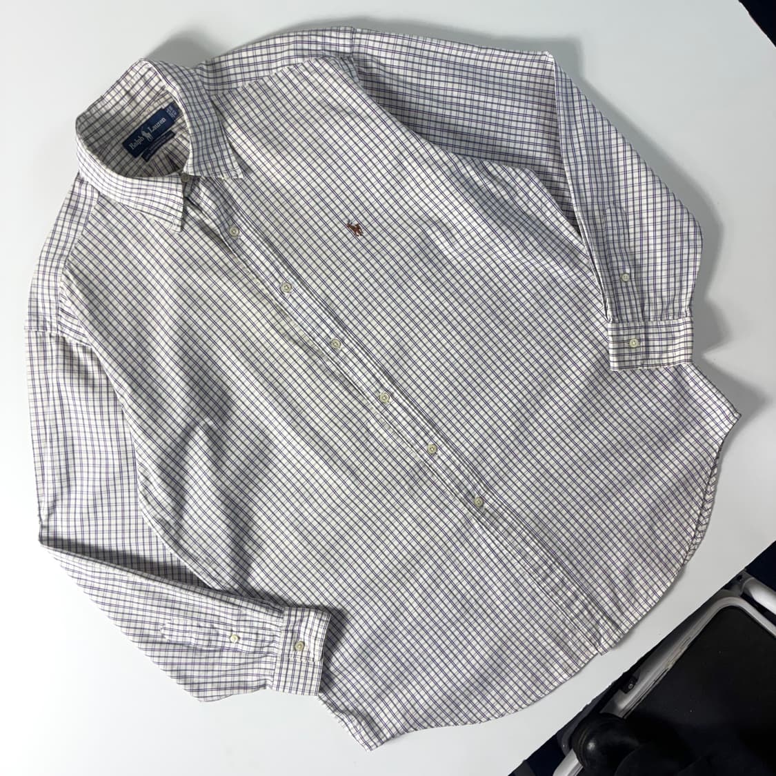 Polo  폴로 랄프로렌 자수 코튼 옥스포드 체크셔츠  상품이미지2