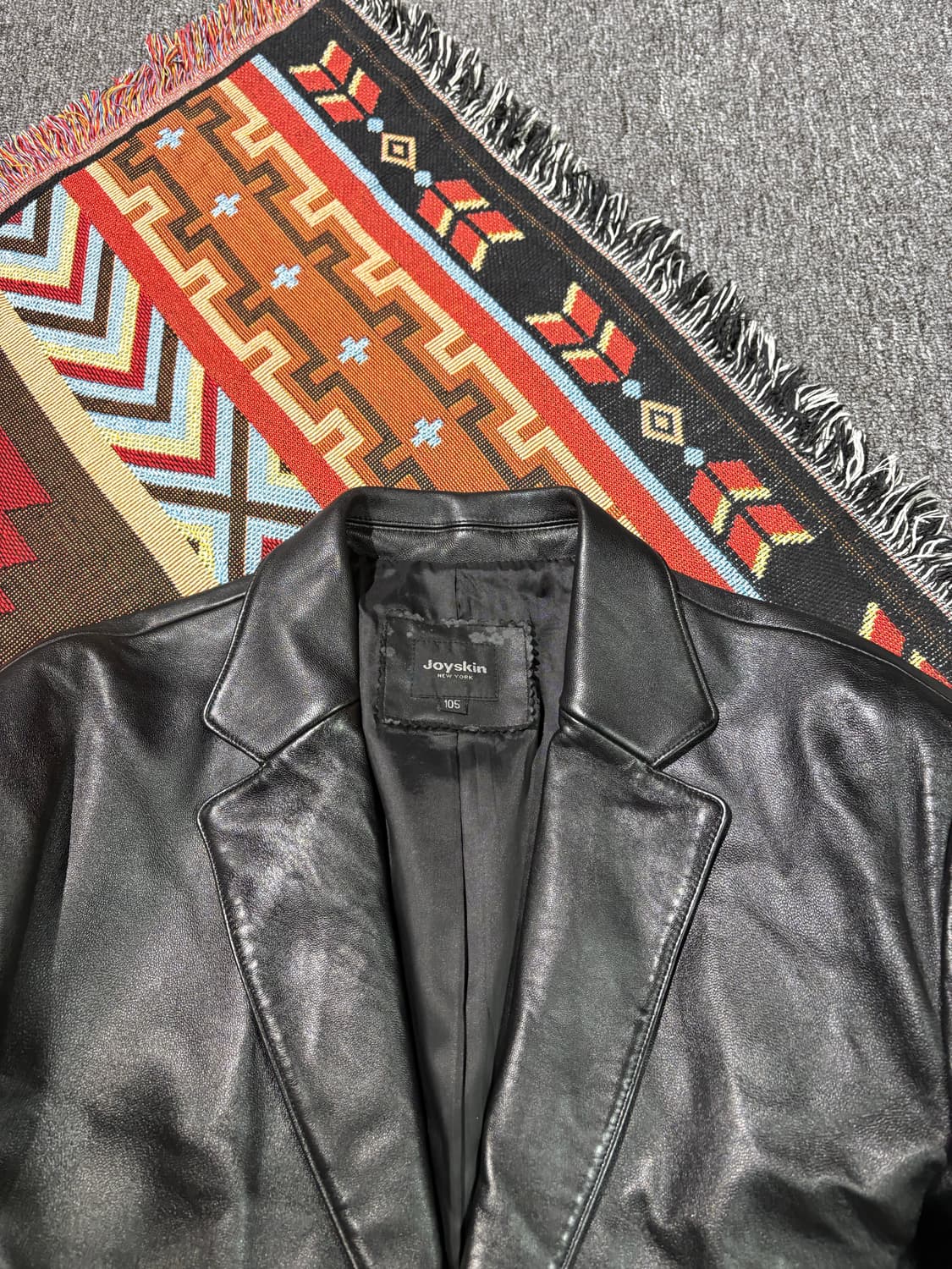 빈티지 100% 양가죽 블레이저 레더자켓 상품이미지3