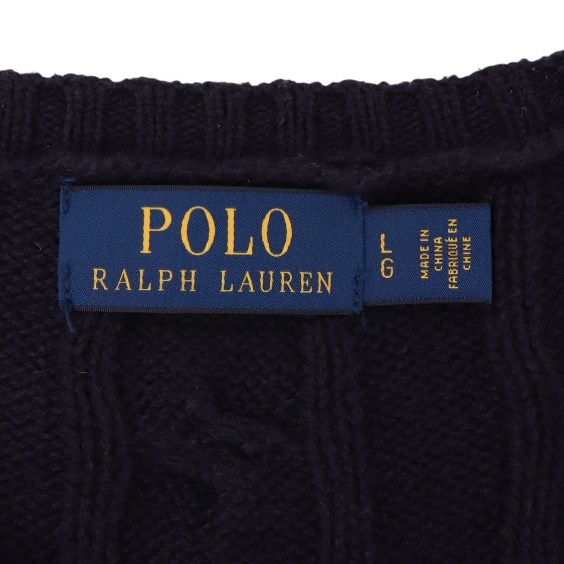 폴로 랄프로렌 네이비 케이블 니트 스웨터 상품이미지8