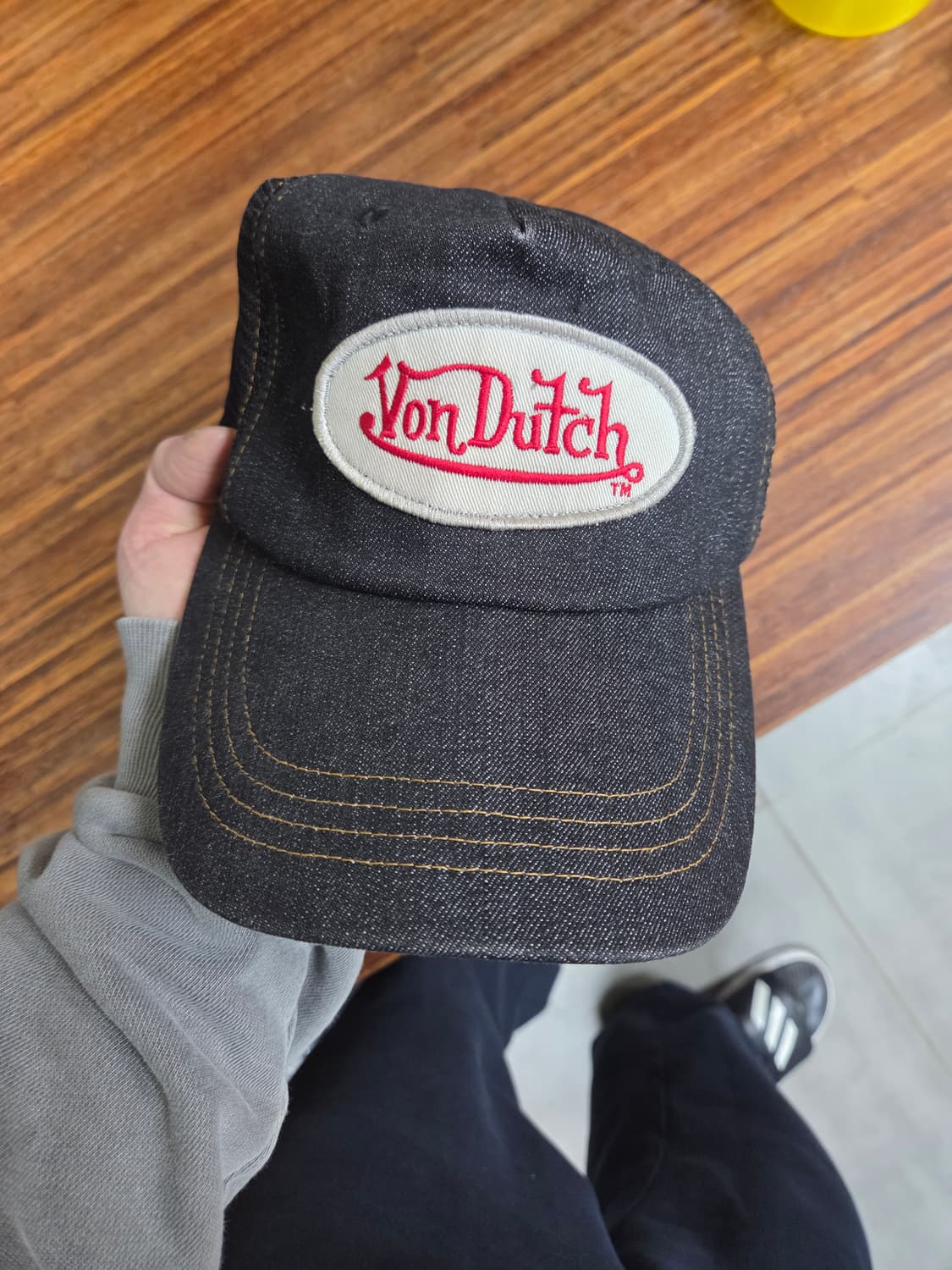 본더치 빈티지 데님 트러커 메쉬 모자 프리  상품이미지1