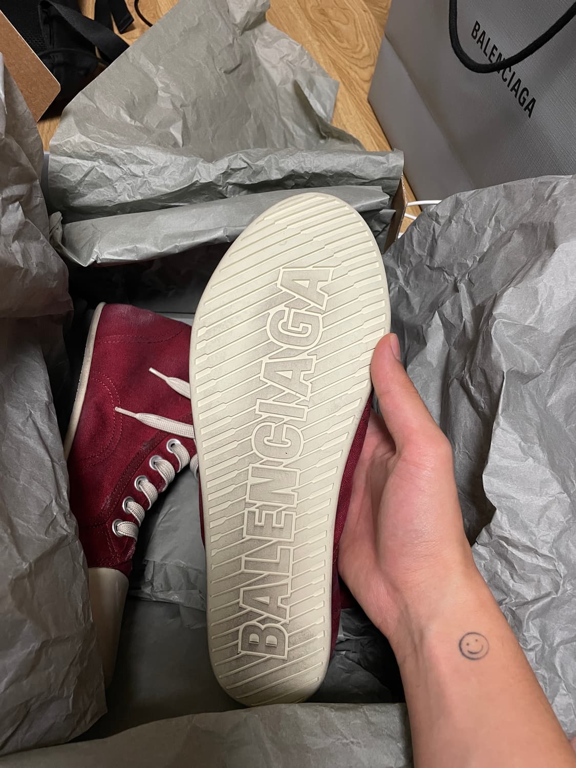 [41] 발렌시아가 울트라 플랫 하이탑 레드 상품이미지8