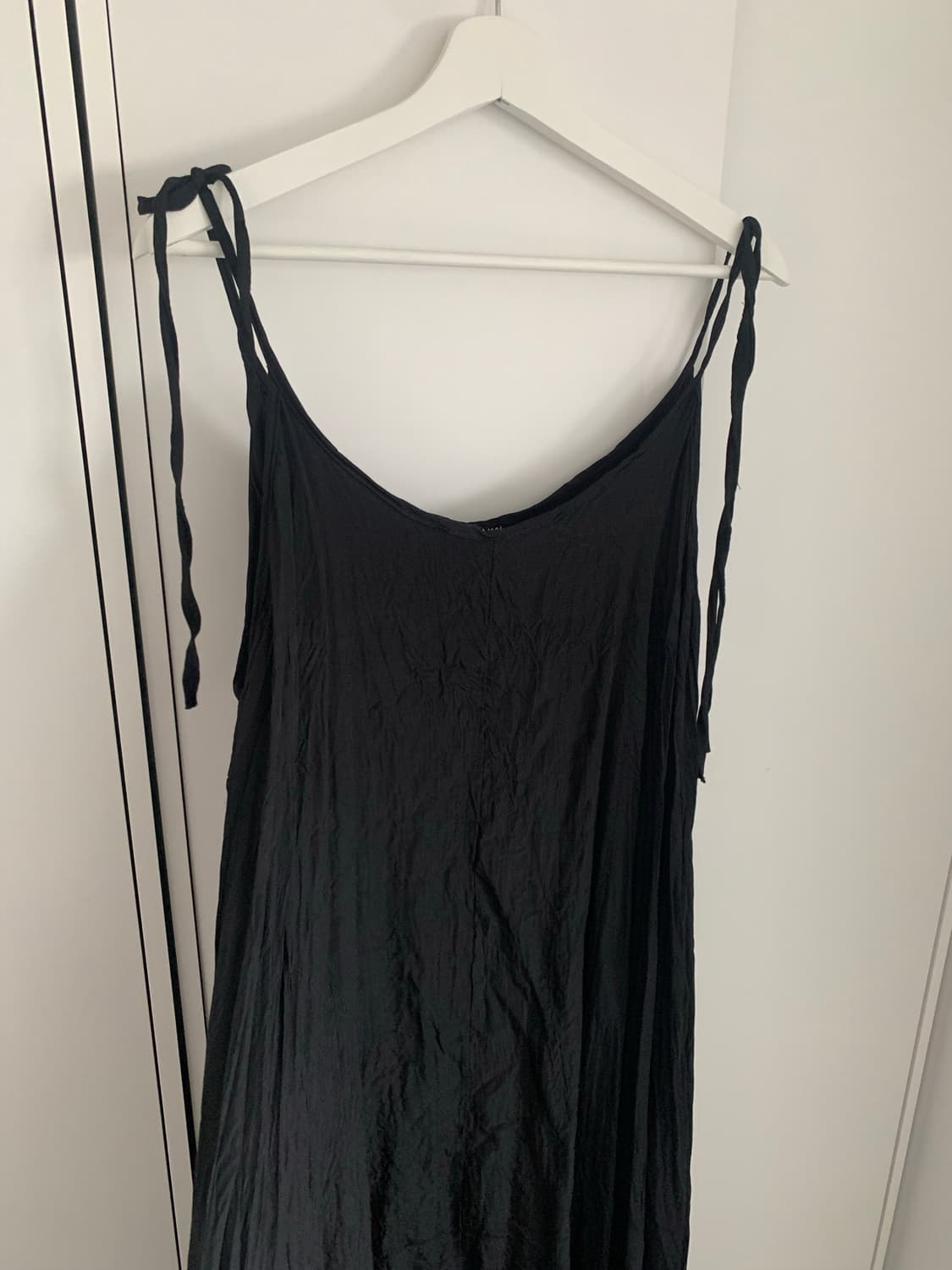 블랙 언발란스 원피스 상품이미지6