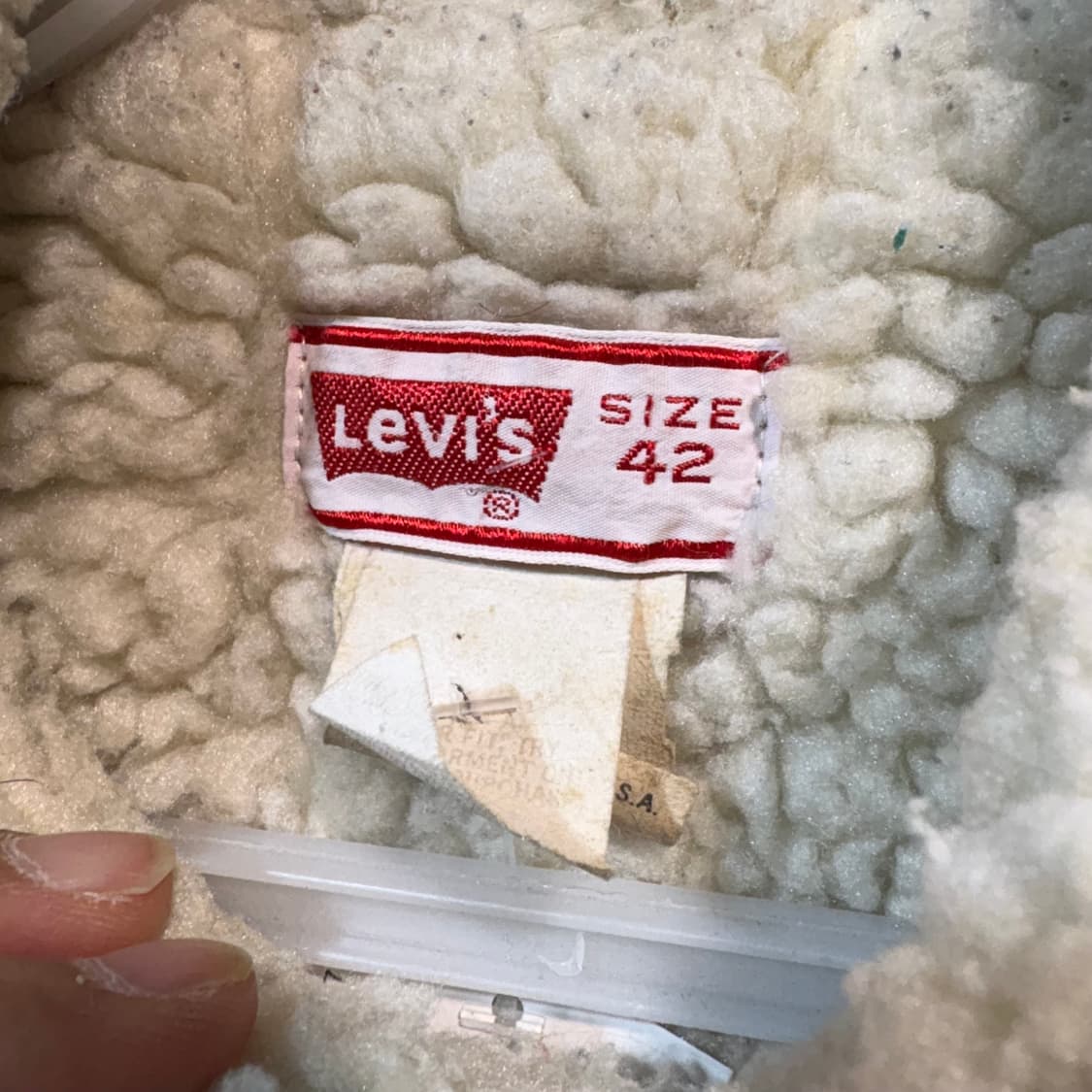 [42] LEVI's 리바이스 USA 데님 쉐르파 자켓 상품이미지6