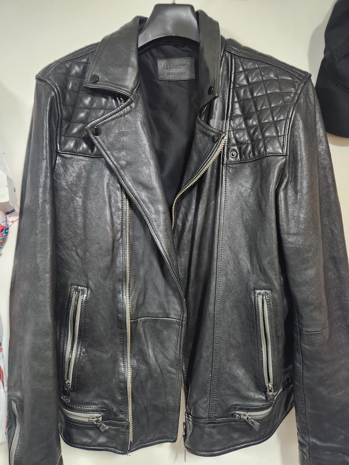 올세인츠 레더 라이더 자켓 상품이미지2