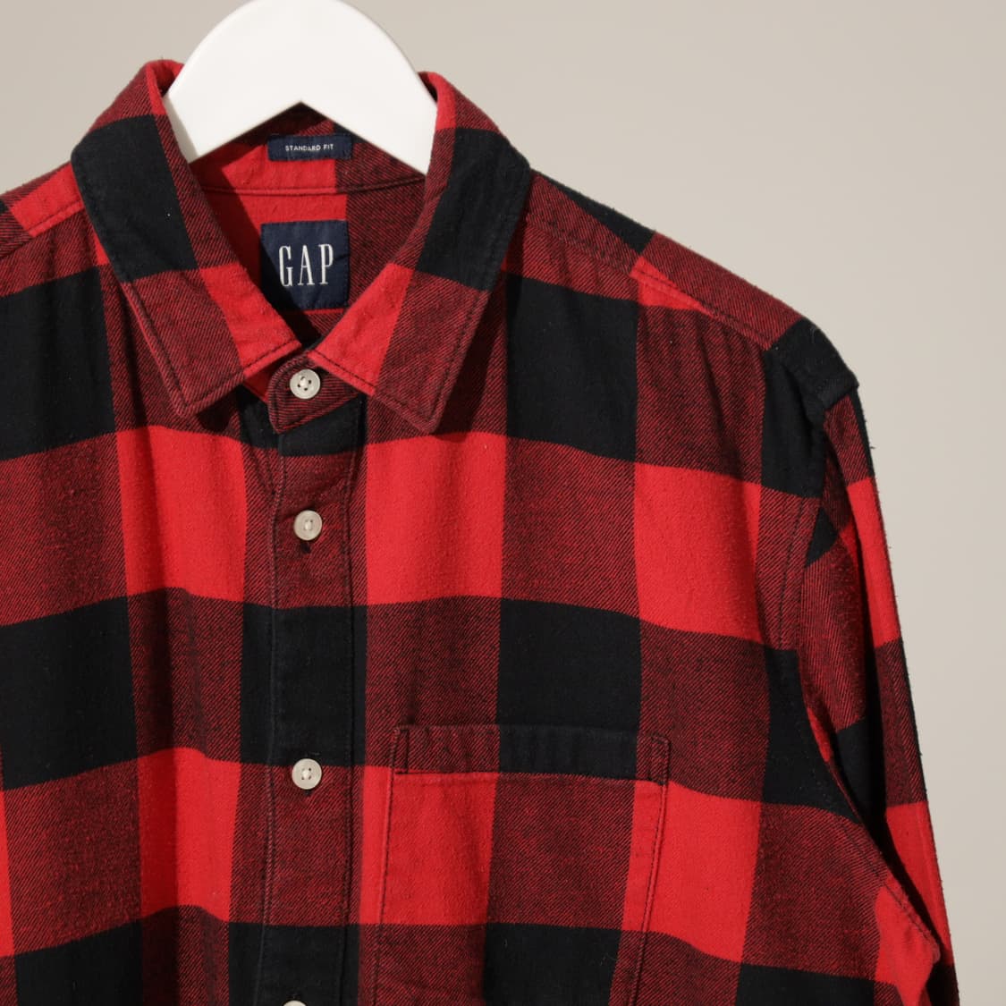 GAP 갭 오가닉코튼 체크 플란넬 셔츠 상품이미지1
