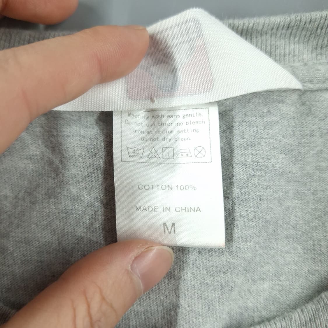 벤데이비스 그레이 체스트포켓 로고패치 코튼 긴팔 티셔츠 롱슬리브 M 상품이미지7