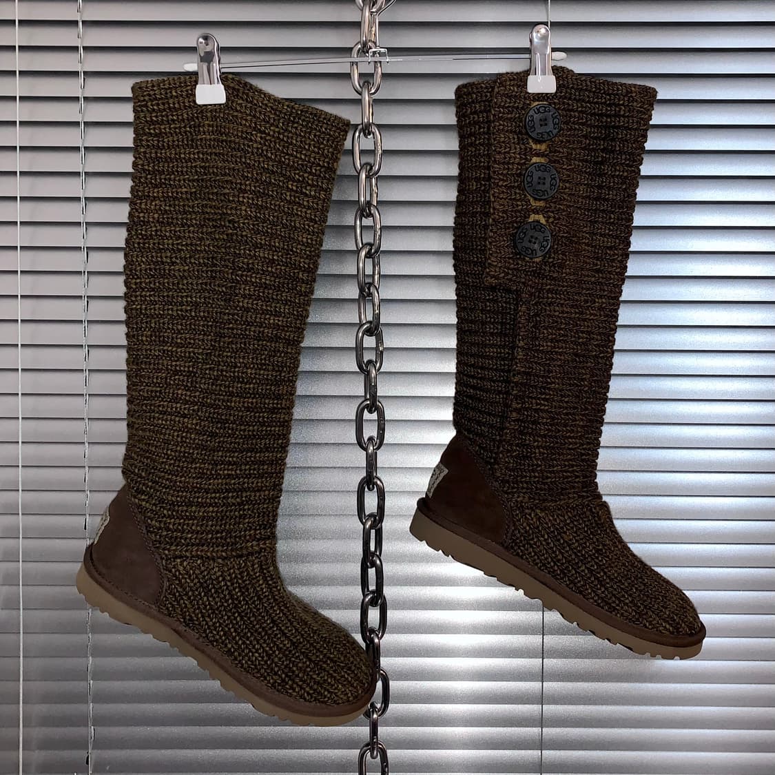 2000s 브라운 어그 카디 니트 부츠 상품이미지3