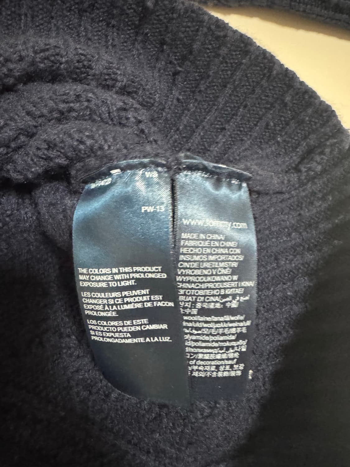 타미힐피거 남성 케이블 니트 네이비 상품이미지3