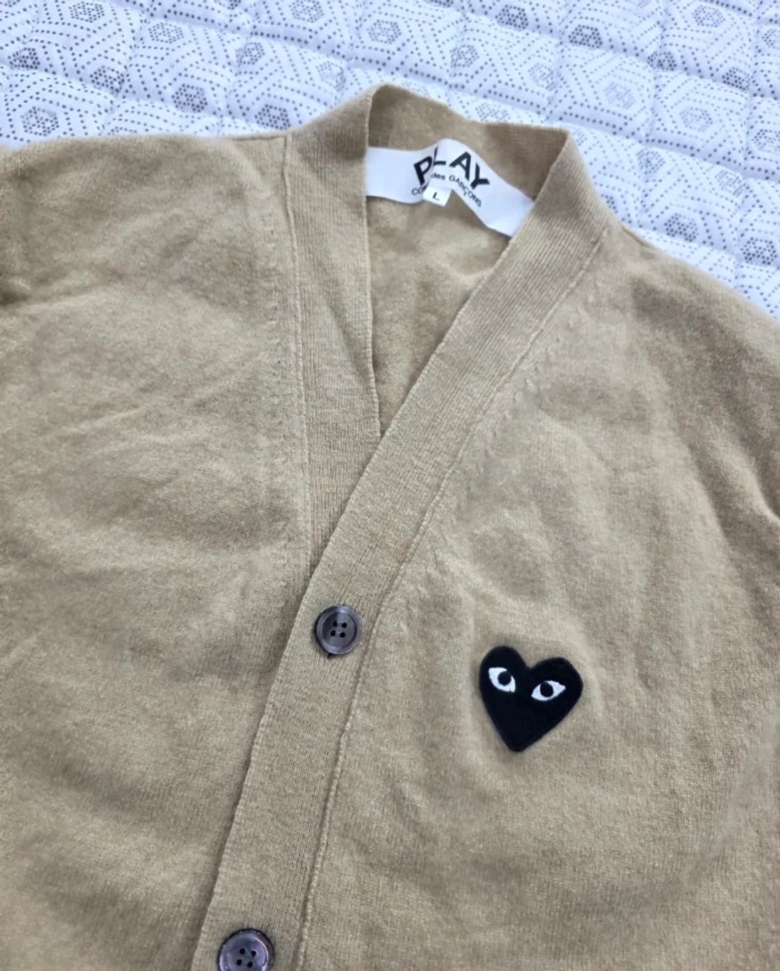꼼데가르송 플레이 블랙하트 가디건 100 상품이미지3