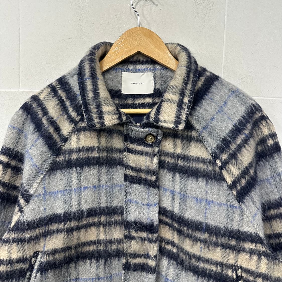 피그먼트 울 체크 자켓 상품이미지2