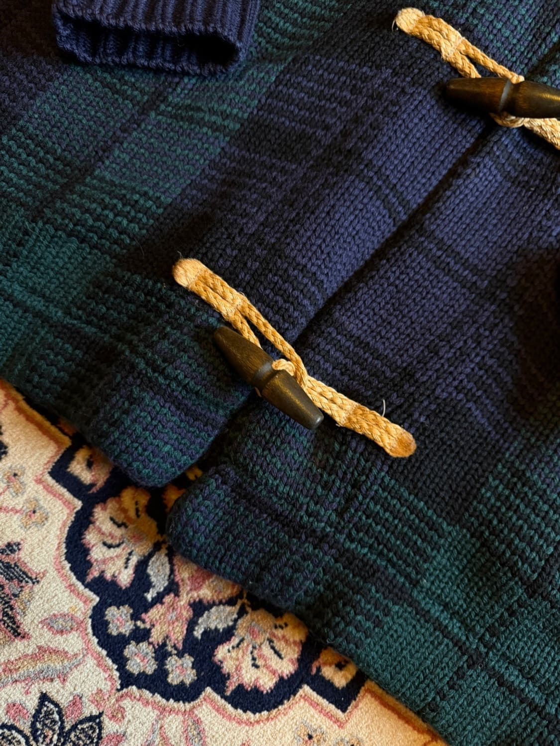 폴로 랄프로렌 블랙와치 숄카라 가디건 남성105 상품이미지3