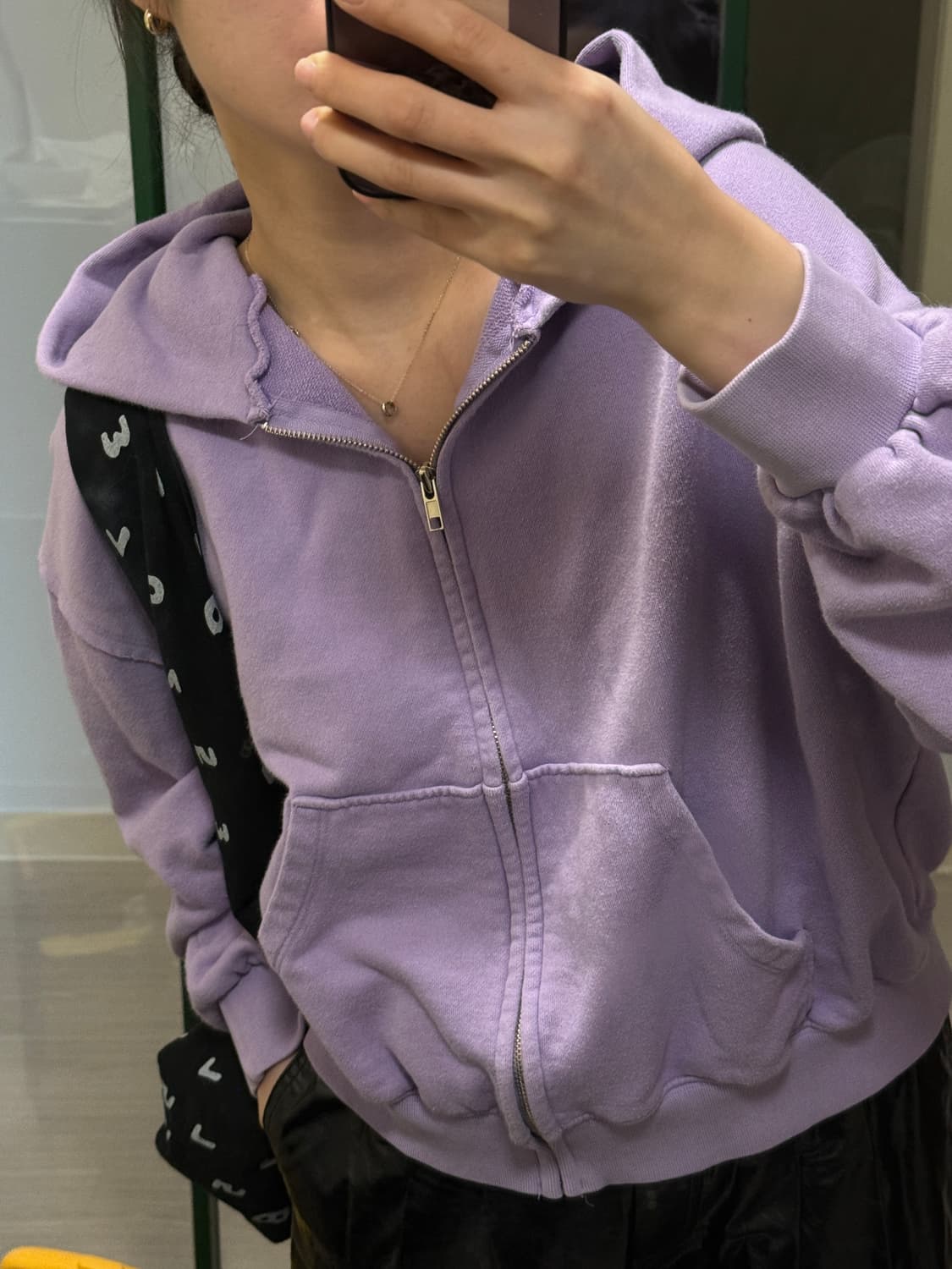 더일마 퍼플 후드집업 상품이미지2