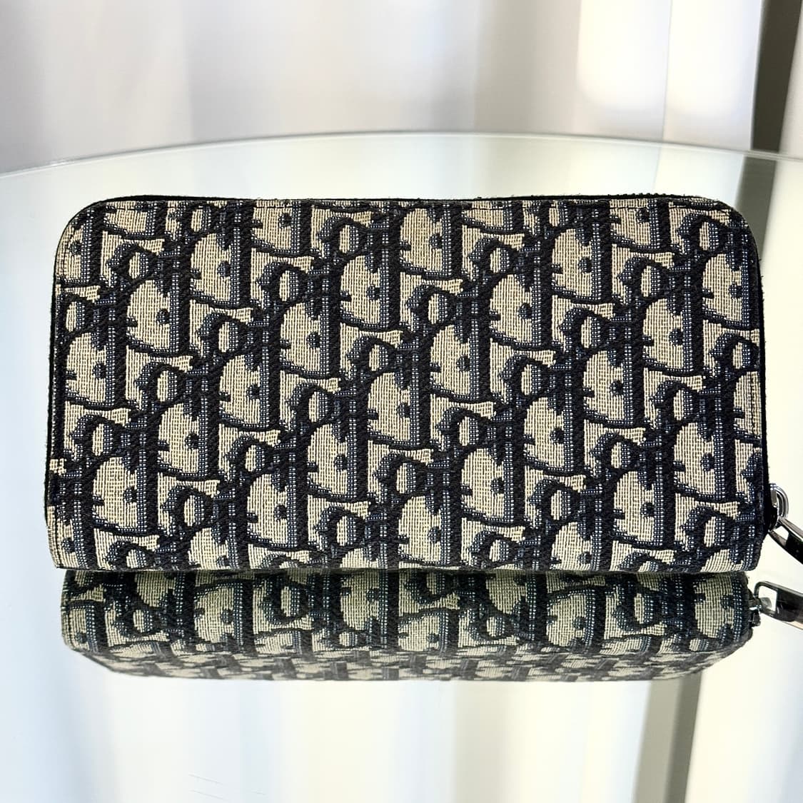 (신형) 디올 오블리크 새들 지퍼돌이 장지갑 블랙 2ADBC315YKS 상품이미지4