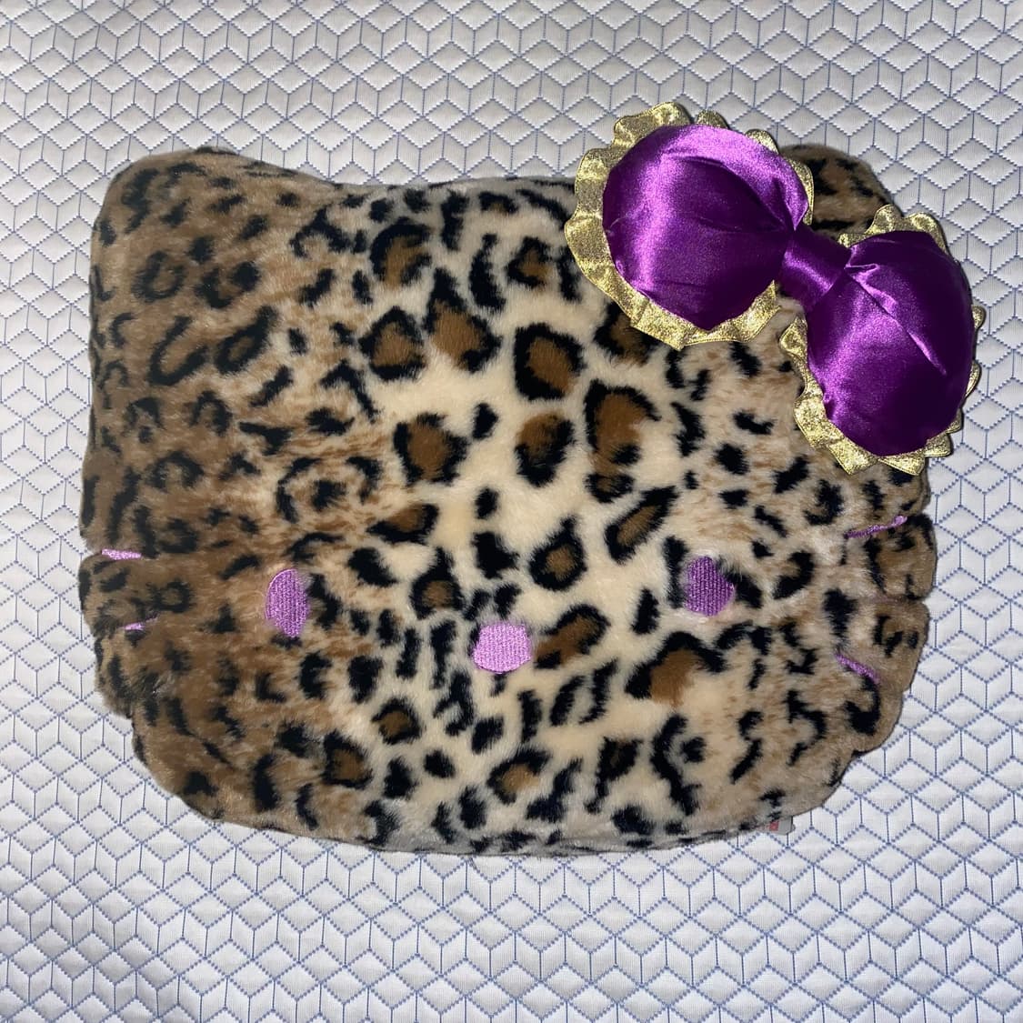 헬로키티 갸루 레오파드 쿠션/빈티지 일본 히메 오네 y2k 방꾸 인형 상품이미지1