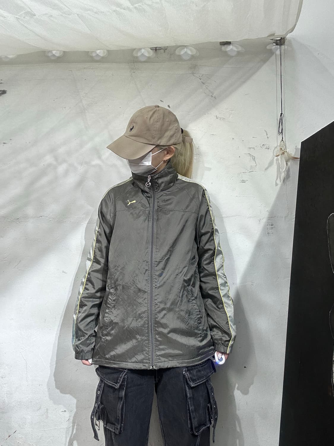 푸마 그레이 사이드 라인 트랙탑 져지 L 상품이미지2