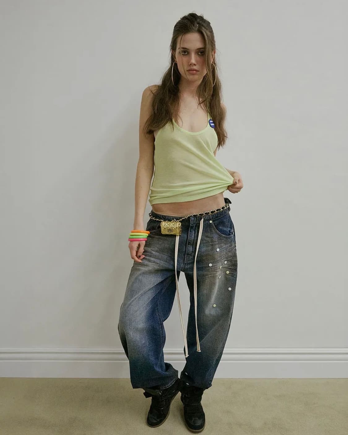 스컬프터 Pill denim pants Mid Blue 사이즈s 상품이미지1