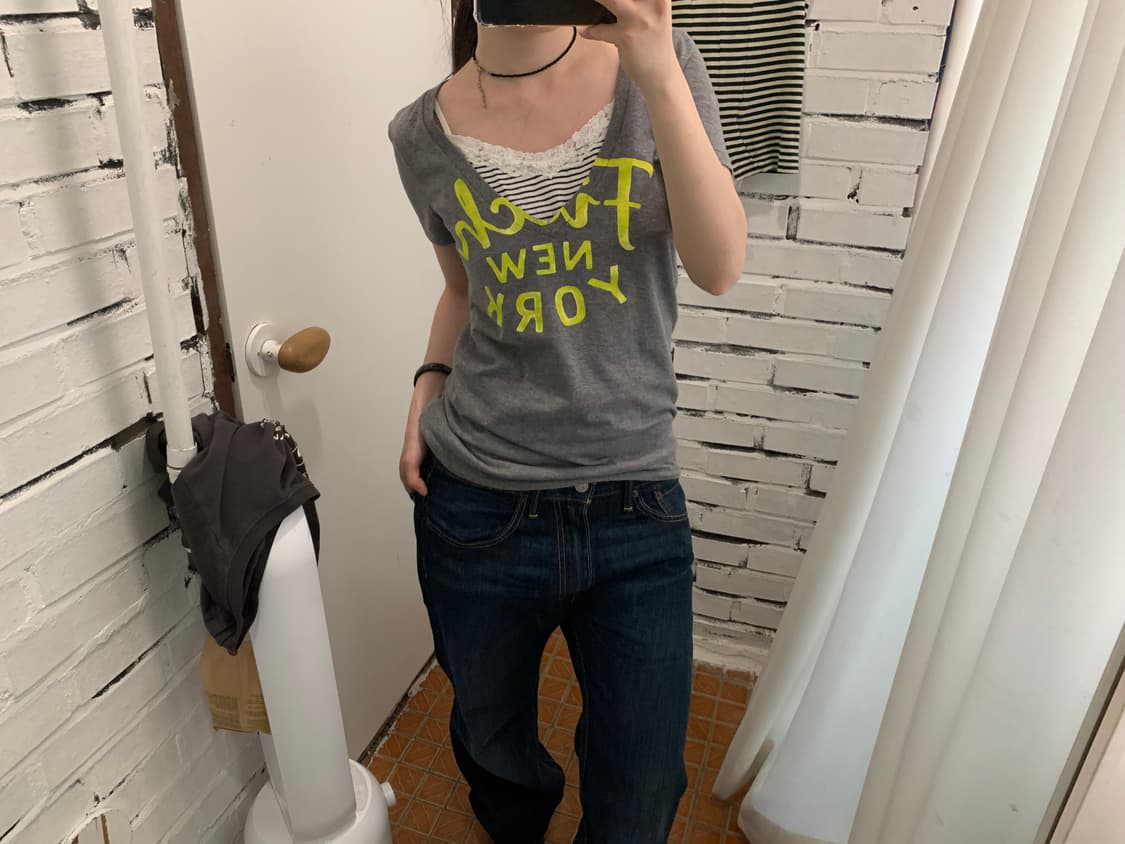 Abercrombie v neck half t 상품이미지5
