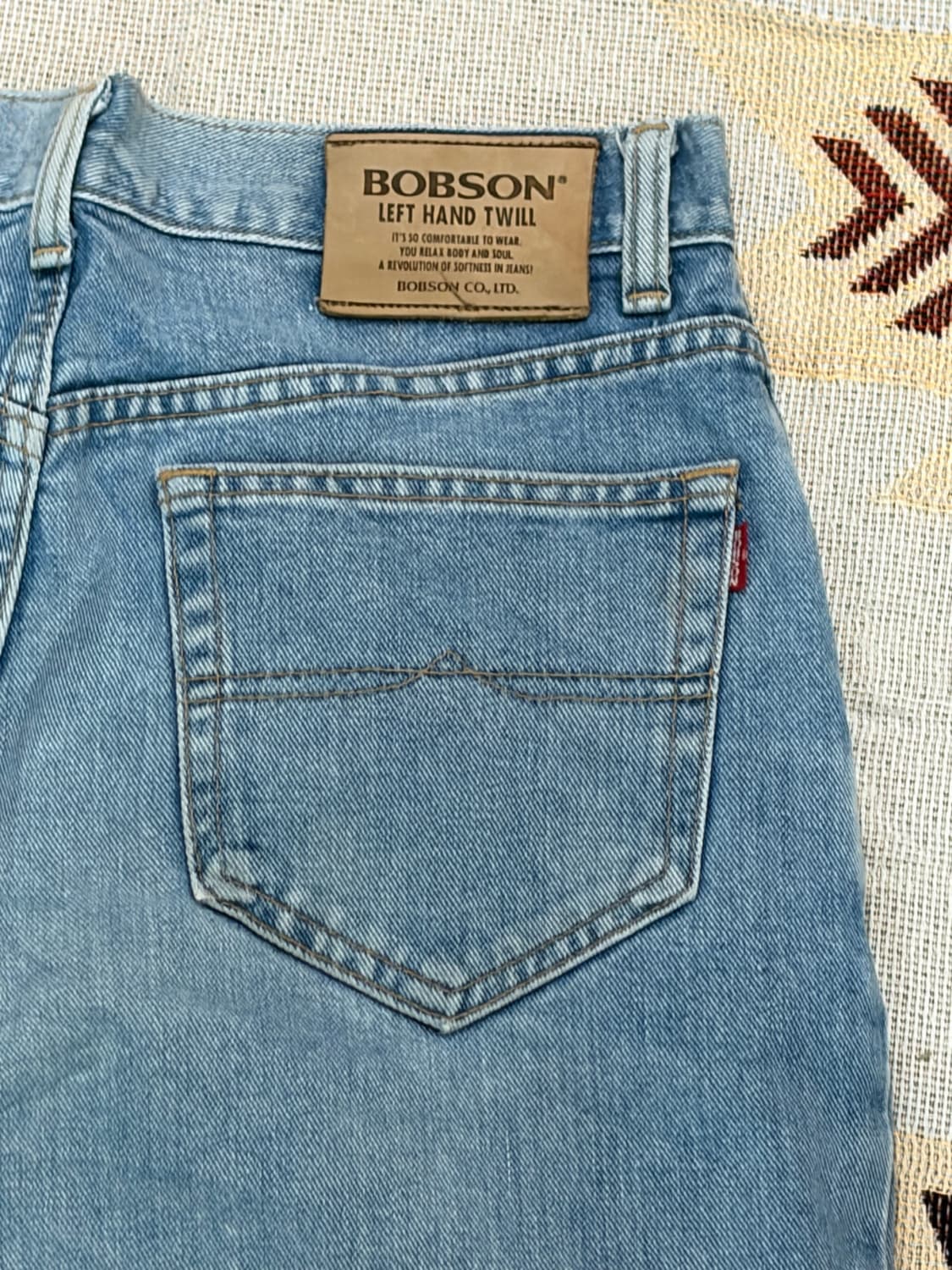 제팬 밥슨 901 루즈 테이퍼드 연청 데님 팬츠 상품이미지7