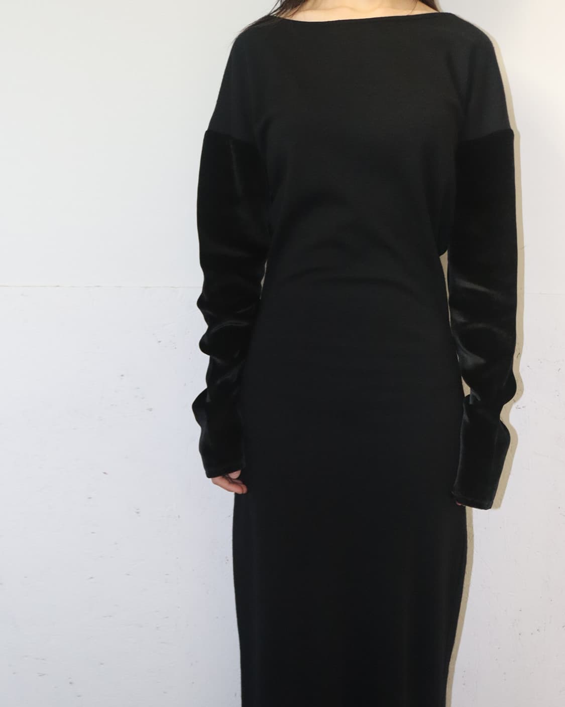 장 폴 고티에 벨벳 슬리브 롱 원피스 상품이미지3