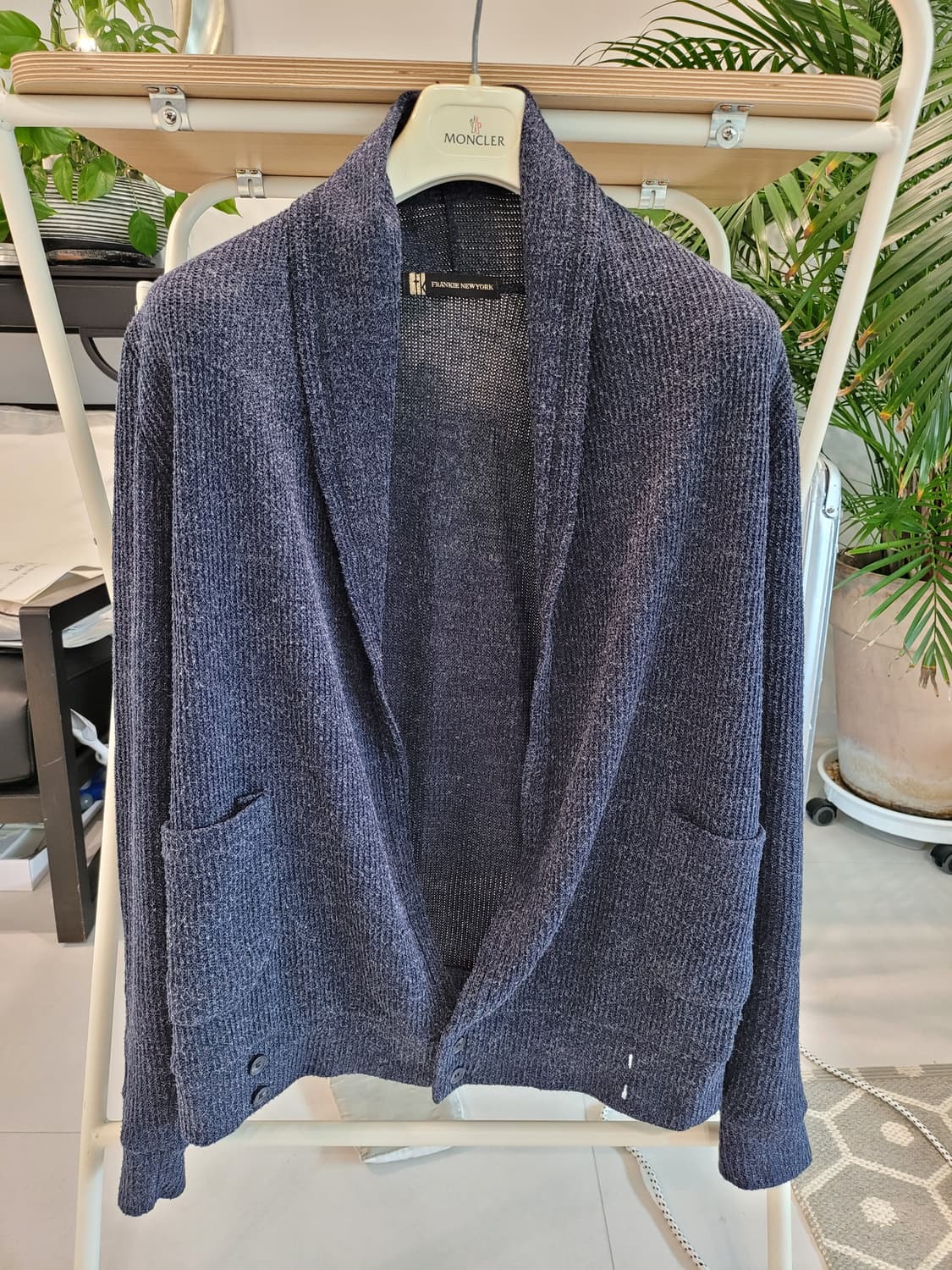 프랭키뉴욕(FRANKIE NEW YORK) 숄카라 니트 가디건 상품이미지1