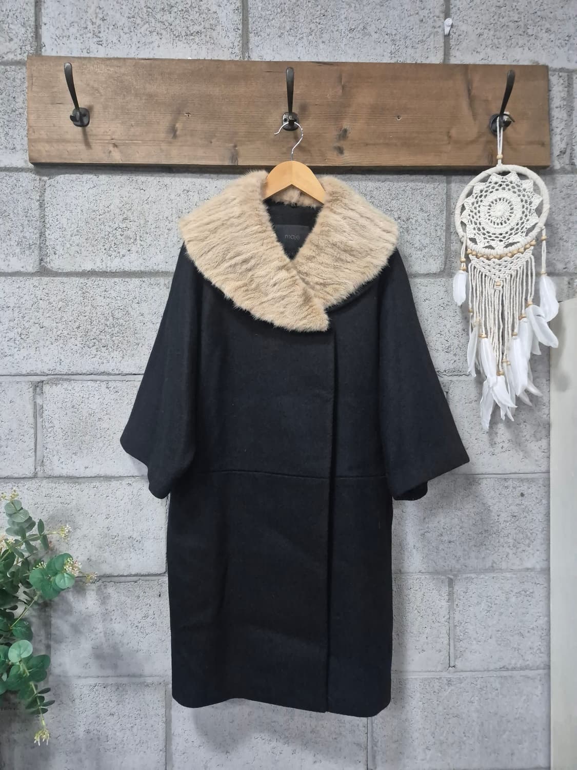 마쥬 밍크카라 울코트  상품이미지1