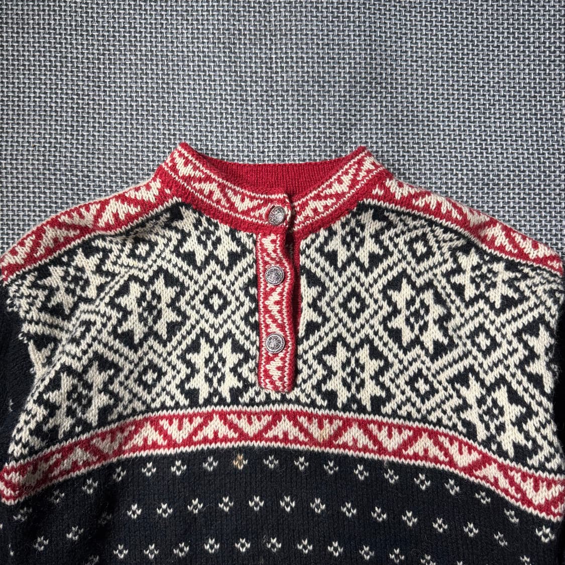 90s 엘엘빈 노르딕 스웨터 네이비 ( S/OLD-8324 ) 상품이미지2