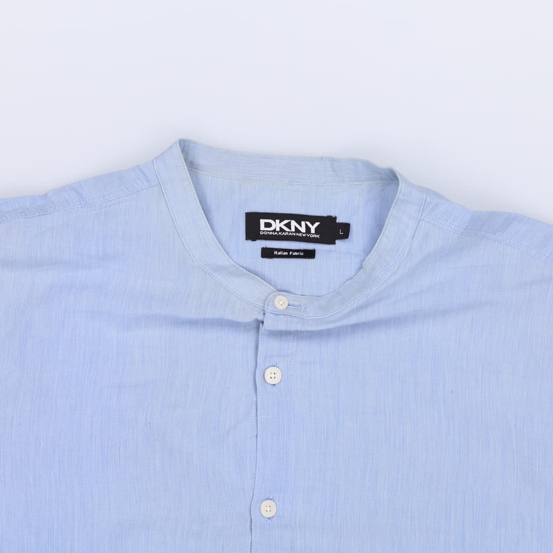 [L] 디케이엔와이 남성 헨리넥 린넨 셔츠 남방 0108J 상품이미지4