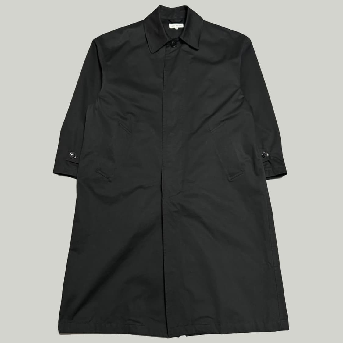 프릭스스토어(Freak's store) 블랙 코튼 루즈 스탠칼라 코트 상품이미지7